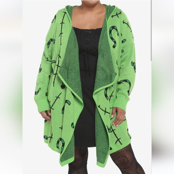 DISNEY THE NIGHTMARE BEFORE CHRISTMAS HOODED CARDIGAN 4 4X 26 - Picture 3 of 5